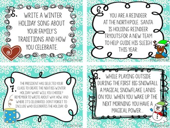 Winter Writing Prompts By Shannon Maree Teaching 