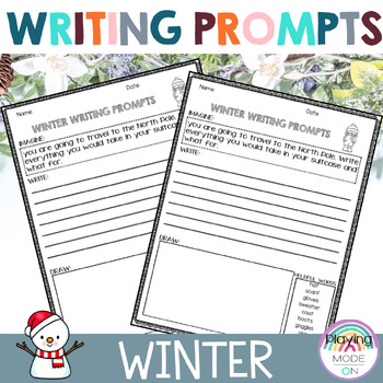 Preview of Winter Writing Prompts