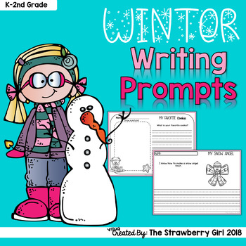 Winter Writing Prompts by The Strawberry Girl | Teachers Pay Teachers