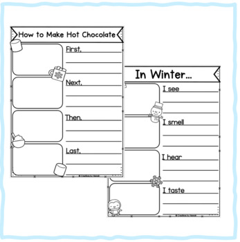 Winter Writing Prompts by Creations by Hannah | TPT