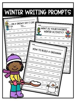 Winter Writing Prompts by teachingwithblondie | TPT