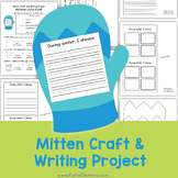 Winter Writing Prompts Activity, Paper Winter Craft Mitten