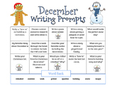 Winter Writing Prompts - Christmas