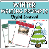 Digital Winter Writing Prompts Journal for Google Slides |