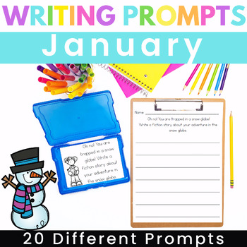 Winter Writing Prompts for January - 1st and 2nd Grade Writing Centers ...