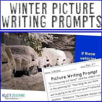 Preview of EDITABLE Winter Writing Prompts: February, Valentine's Day, Dental Health & MORE