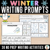 Winter Writing Prompts Packet Christmas Vacation Break Act