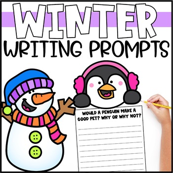 Preview of Winter Writing Prompts  |  Winter Writing Centers