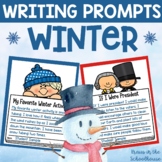 Winter Writing Prompts Templates with Toppers