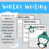 Winter Writing Prompts With Graphic Organizers for 1st to 