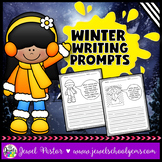 Winter Writing Prompts and Paper for Kindergarten 1st and 