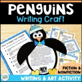 Writing Center Prompts and Penguin Craft - Winter Writing 