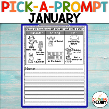 Preview of Winter Writing Prompts with Pictures | January Picture Writing Prompts