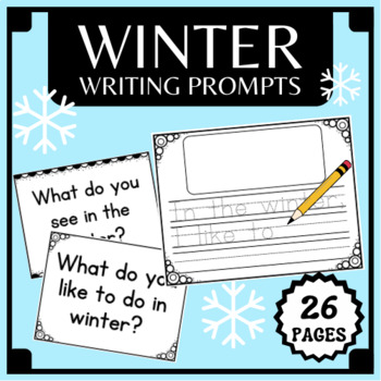 Winter Writing Prompts with Sentence Starters by Resources by Reohr