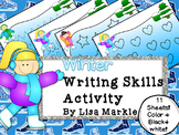 Winter Writing Skills Center Activity for Preschool
