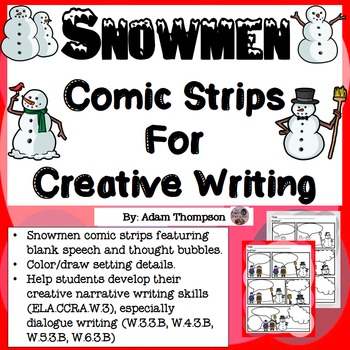 Preview of Winter Writing : Snowman Comic Strips