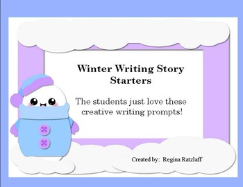 Preview of Winter Writing Story Prompts