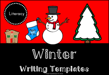 Preview of Winter Writing Templates