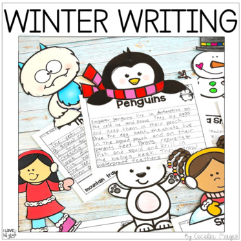 Preview of Winter Writing Writing Prompts and Toppers Digital and Printable