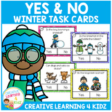 Yes & No Winter Picture Question Task Cards