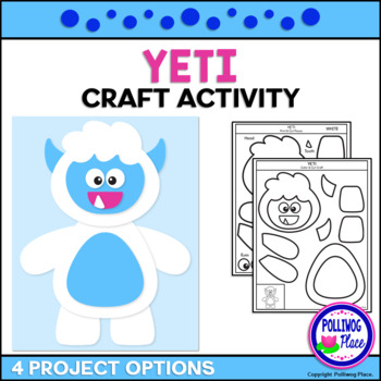 Winter Yeti Craft Activity by Polliwog Place | TPT