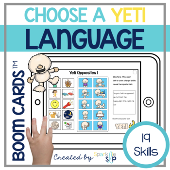 Winter Yeti Language Boom Cards™️ for Speech Therapy | TPT