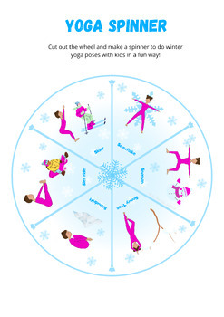 Preview of Winter Yoga Poses Spinner
