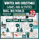Winter Activities Bundle | I Spy, Math, Count, Graph and C