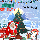 Winter and Christmas Activity Santa Coloring Pages