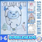 Winter and Christmas Creative Writing Craftivity - Bubbleheads 