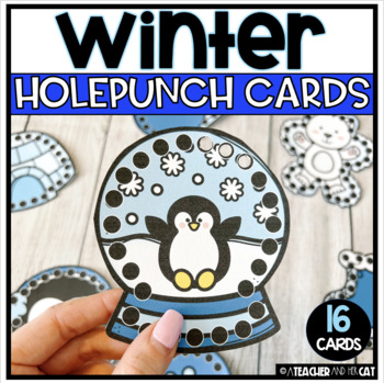 Christmas Themed Punch Cards for Classroom Management by Erin Colleen Design