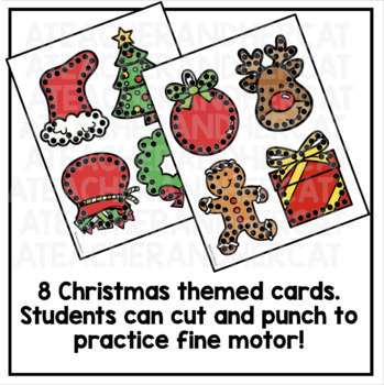 Christmas Fine Motor Paper Hole Punch by JG Kinder Kids