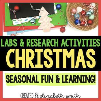 Preview of Winter and Christmas Science Labs, Research, and Activities Bundle