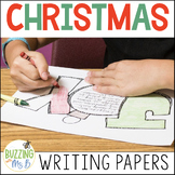 Winter and Christmas Writing Border Papers