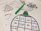 Winter and Christmas VERB Activities in German