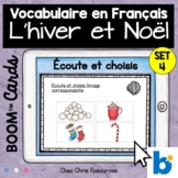 Winter and Christmas Vocabulary (Boom™ Cards) in French - 