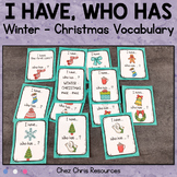 Winter and Christmas Vocabulary I Have Who Has Game