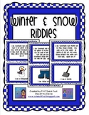 Winter and Snow Riddles