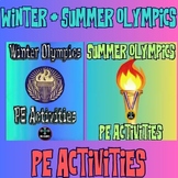 Preview of Winter and Summer Olympics PE Activities Bundle