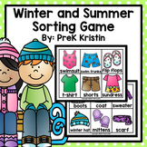 Winter and Summer (Seasons/Weather) Sorting Game