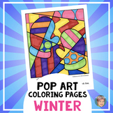 Fun Winter Activity: "Pop Art" Coloring Pages + Writing Prompts