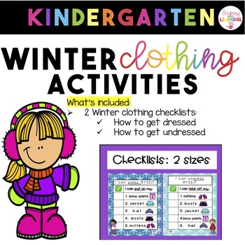 Winter Clothing Bundle ESL Vocabulary