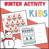 2024 Winter-Counting-Cut-Paste-kids Activities-kindrgarten