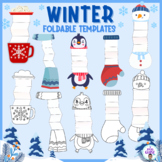 Winter creative writing foldable templates- first day back