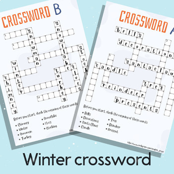 Preview of Winter Crossword