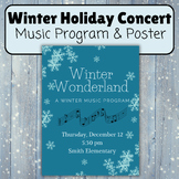 Winter holiday music program, Choir dance band concert, Ch