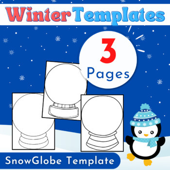 Preview of first day back from winter break | Snow Globe Template | Design a Snow Globe