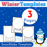 first day back from winter break | Snow Globe Template | D