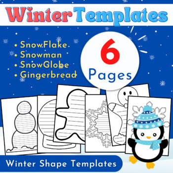 Preview of first day back from winter break : Snowflake Writing Template - January