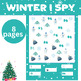 Winter i spy, preschool game,Winter Preschool Printable, Montessori ...